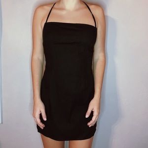 Backless Black Dress